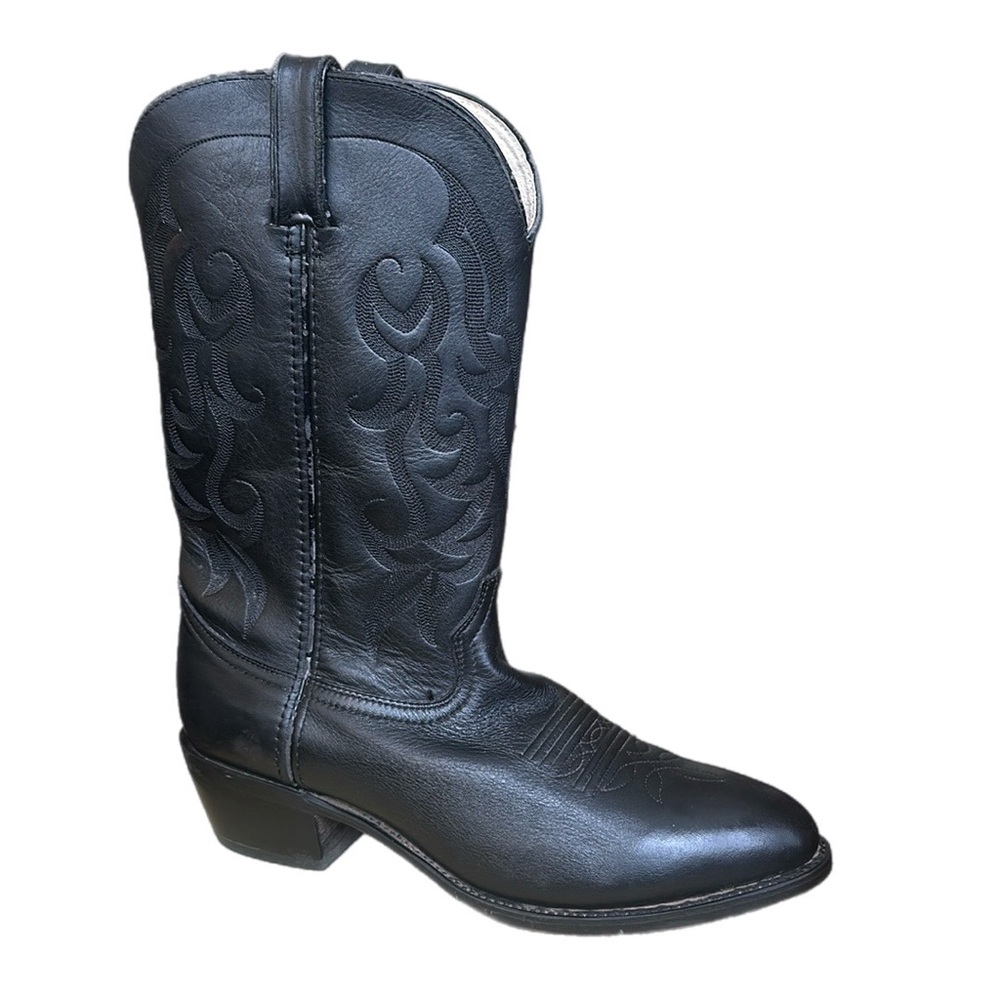 Durango Men's 12" All Black Round Toe Western Cowboy Boots Size 10,5 EE